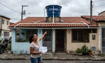 Vizinho usa a caixa d'água comum da geminada há 14 anos sem pagar nada e a divisão da conta acaba definida por um detalhe na escritura de 1980