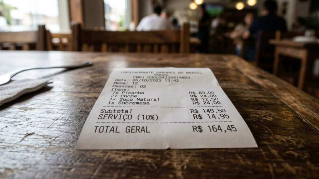 Restaurante arrecada taxa de 10% nas contas, não repassa o valor a 15 garçons e é condenado a restituir mais de R$ 90 mil em ação coletiva