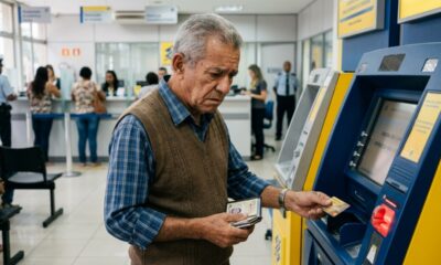 Aposentado vê R$ 4,7 milhões aparecerem na conta por erro do banco, avisa a agência no mesmo dia e acaba com cartão bloqueado e benefício suspenso