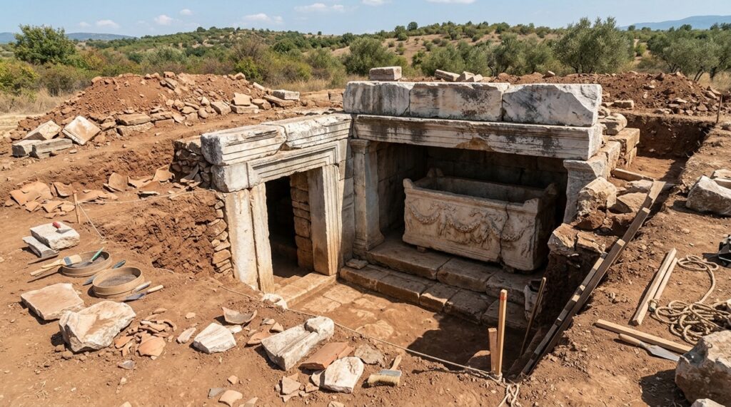 Câmara Funerária Romana De 6 Toneladas É Encontrada Após Permanecer Selada Por Mais De 1.800 Anos Sob Um Antigo Monumento