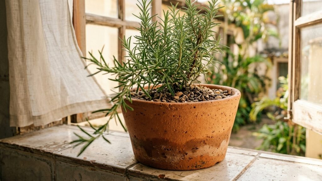 Coloquei um vaso de terracota sem verniz perto da janela apenas para decorar e, quando o calor chegou, percebi uma vantagem que nunca tinha notado
