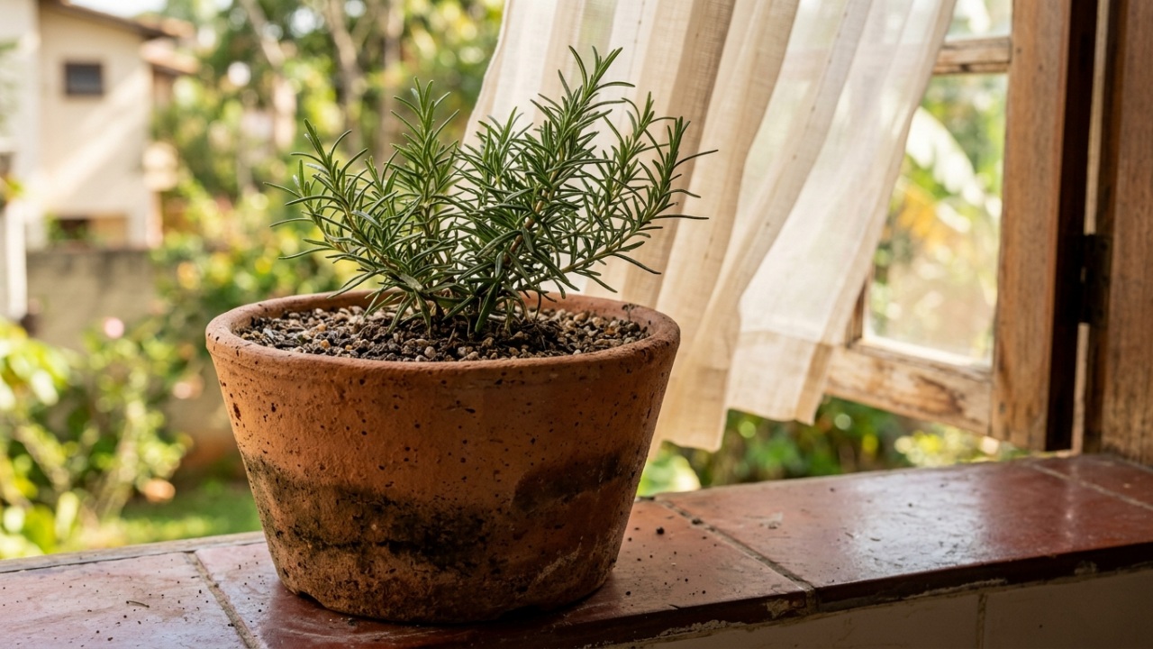 Coloquei um vaso de terracota sem verniz perto da janela apenas para decorar e, quando o calor chegou, percebi uma vantagem que nunca tinha notado