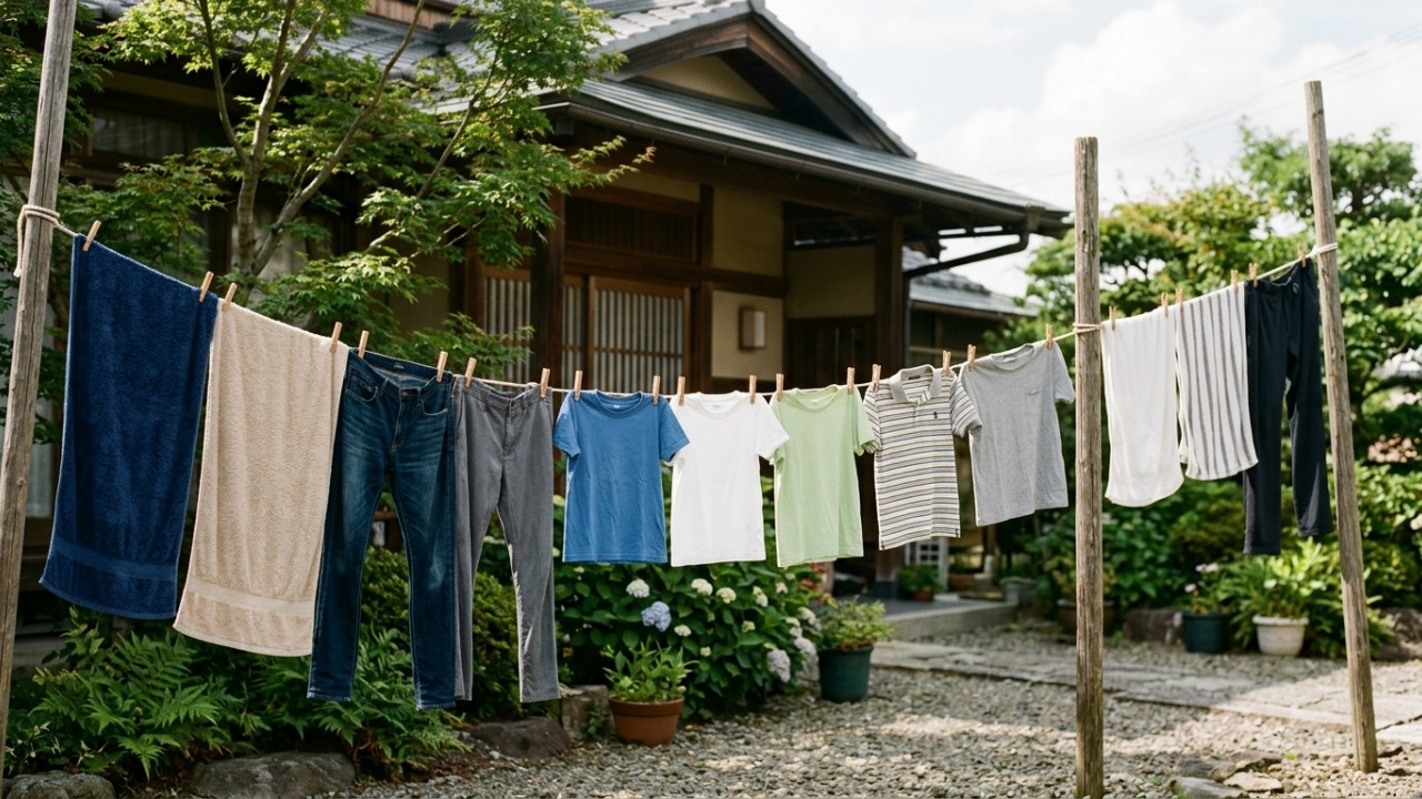 Nem secadora ligada por horas nem roupa espalhada pela casa: técnica japonesa pode acelerar a secagem das peças nos dias frios