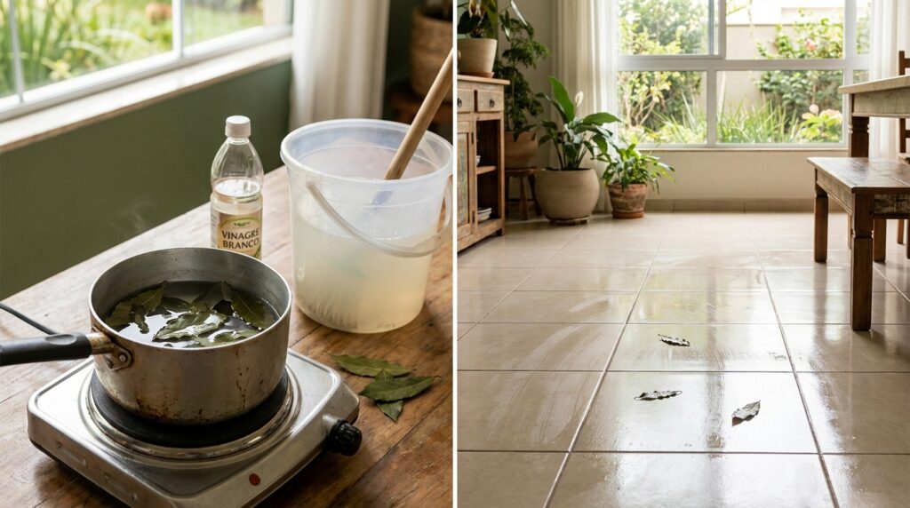 Ferver folhas de louro com vinagre branco: para que serve e como usar na limpeza de casa