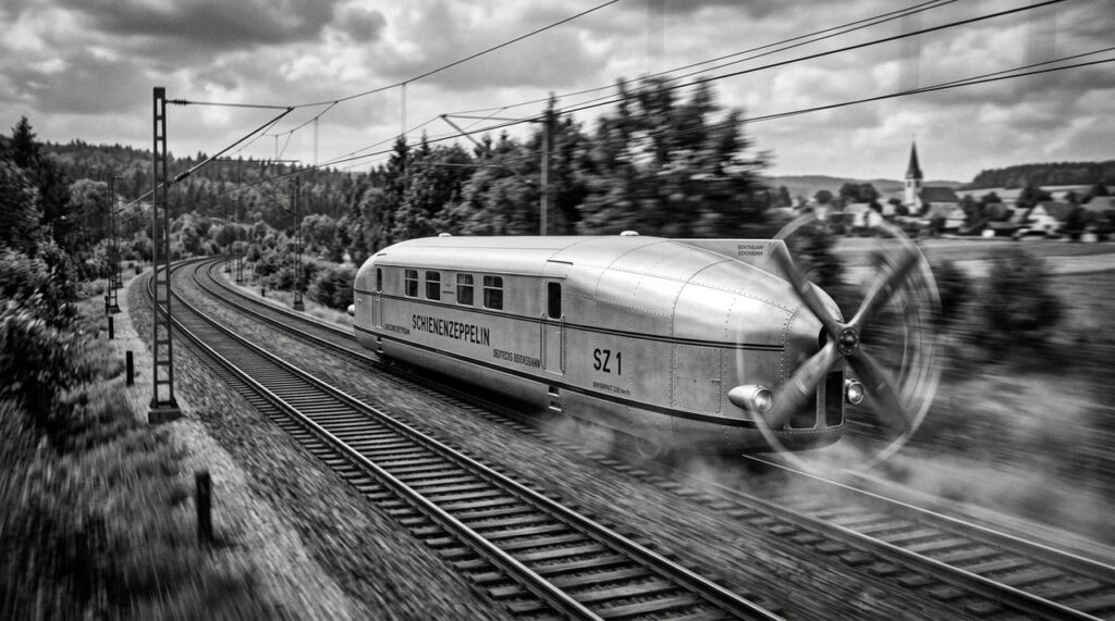 Em 1931, engenheiro alemão criou trem com hélice de avião e bateu recorde mundial de 230 km/h