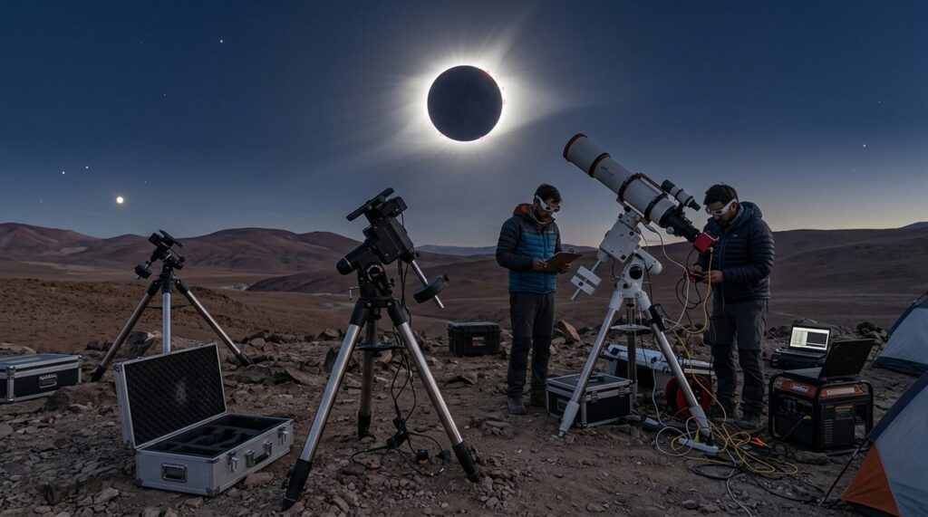 Após eclipse solar, instrumentos de astrofísicos avaliados em 50 mil euros são levados por desconhecidos