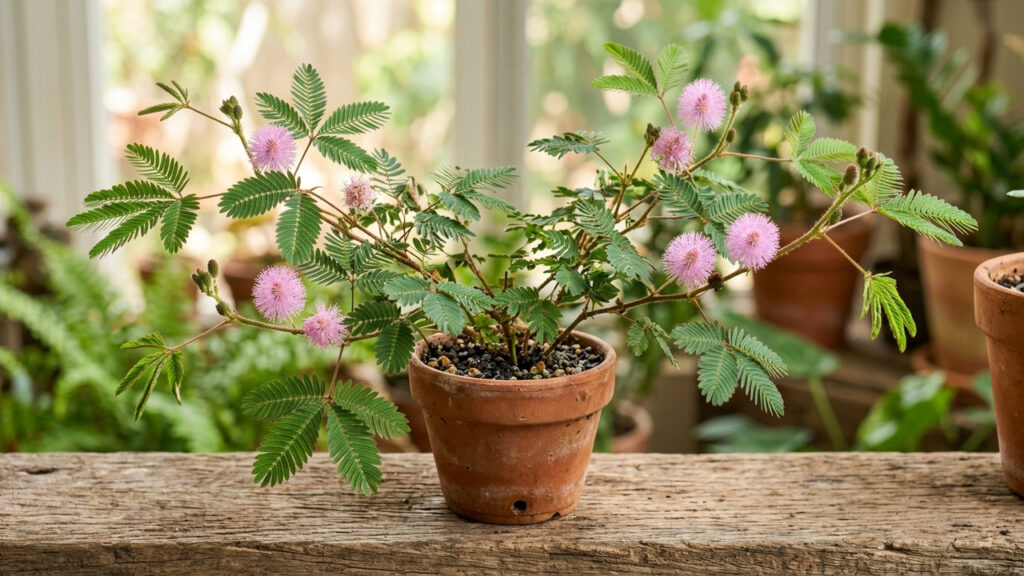 Essa planta sensitiva se fecha ao menor toque dos dedos e encanta as crianças: de cultivo simples, a espécie produz pequenas flores rosadas