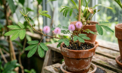 Essa planta sensitiva se fecha ao menor toque dos dedos e encanta as crianças: de cultivo simples, a espécie produz pequenas flores rosadas
