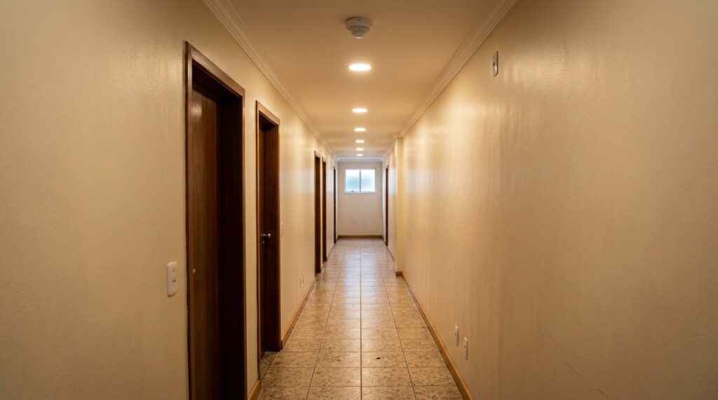 Morador instala sensor de presença no corredor para melhorar a segurança e descobre como escolher o ponto ideal para detectar movimentos