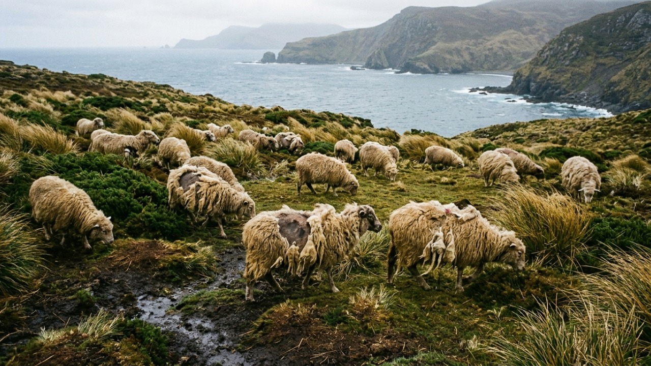 Em 1931, fazendeiros abandonaram 4 mil ovelhas em uma ilha da Nova Zelândia e, décadas depois, a evolução do rebanho surpreendeu cientistas