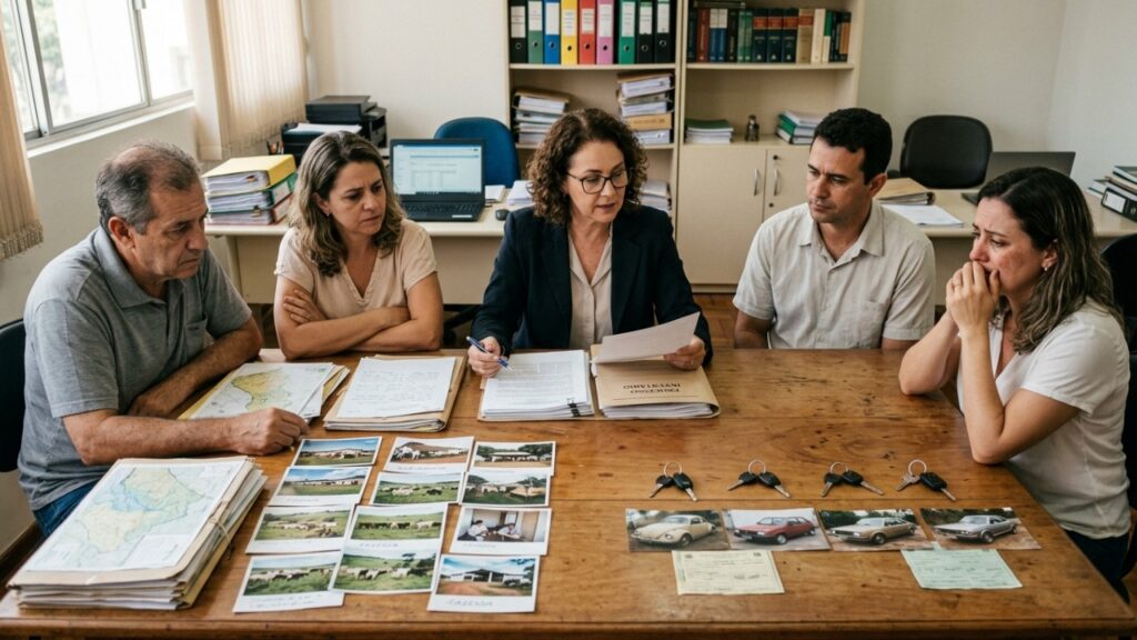 Pai deixa fazenda de R$ 47 milhões e 3 mil cabeças de gado para apenas um filho, enquanto os outros três recebem 4 carros antigos, mas a lei pode obrigar a refazer a divisão