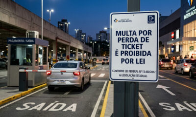 Perdeu o papel do estacionamento no shopping e foi cobrado por isso: veja por que a famosa multa de ticket perdido é totalmente proibida por lei