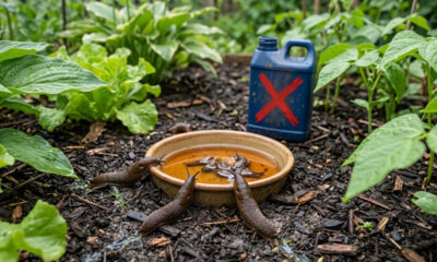 Esse inseticida caseiro de 2 ingredientes elimina lesmas e caracóis da horta da noite para o dia sem contaminar a terra com venenos químicos
