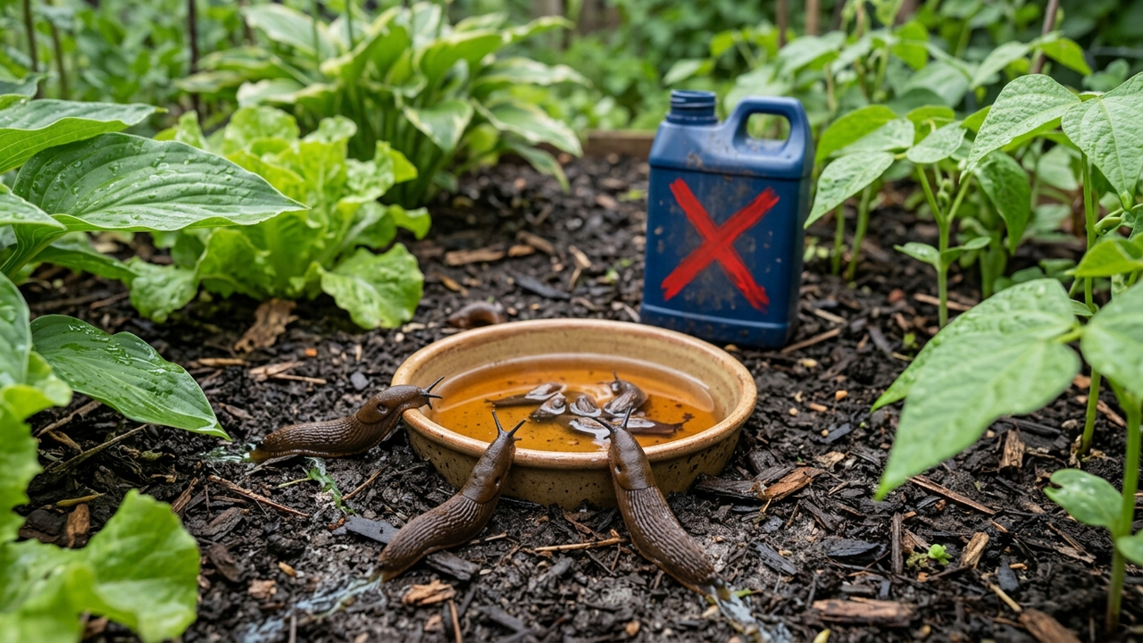 Esse inseticida caseiro de 2 ingredientes elimina lesmas e caracóis da horta da noite para o dia sem contaminar a terra com venenos químicos