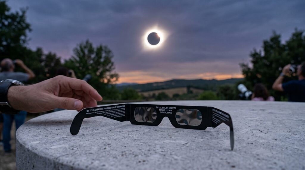 A aproximação do eclipse solar aumenta a procura por proteção adequada. Observar o Sol sem filtro certificado pode causar lesões permanentes na retina, mesmo com o brilho reduzido