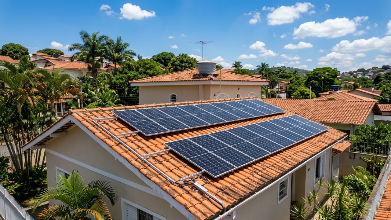 Quanto custa instalar energia solar numa casa de 3 quartos e em quanto tempo o sistema se paga