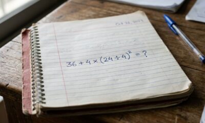 Você consegue acertar de primeira? Resolva 36 + 4 × (24 ÷ 4)² sem calculadora