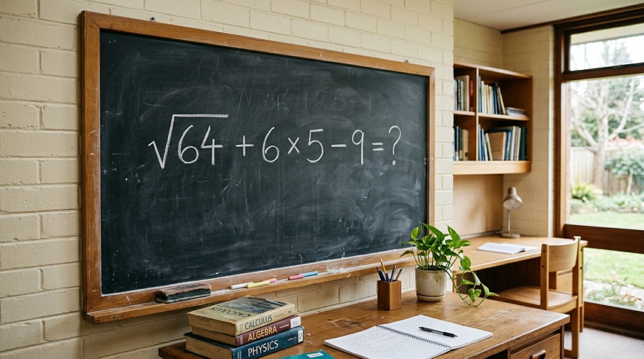 Só os mais atentos chegam ao resultado correto desta conta: √64 + 6 × 5 − 9