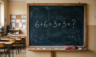 O cálculo 6 + 6 ÷ 3 × 3 parece fácil, mas poucos acertam de primeira