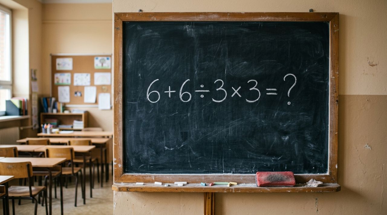 O cálculo 6 + 6 ÷ 3 × 3 parece fácil, mas poucos acertam de primeira