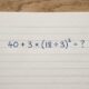 Desafio matemático: você consegue resolver 40 + 3 × (18 ÷ 3)² sem calculadora?