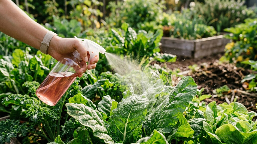 Borrifar chá de pimenta-dedo-de-moça nas hortaliças: o repelente natural potente que afasta lagartas e besouros da horta em poucas horas