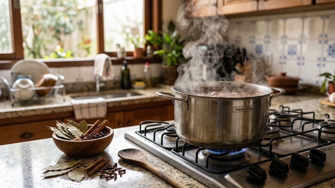 Ambientador caseiro com louro e canela perfuma a casa naturalmente