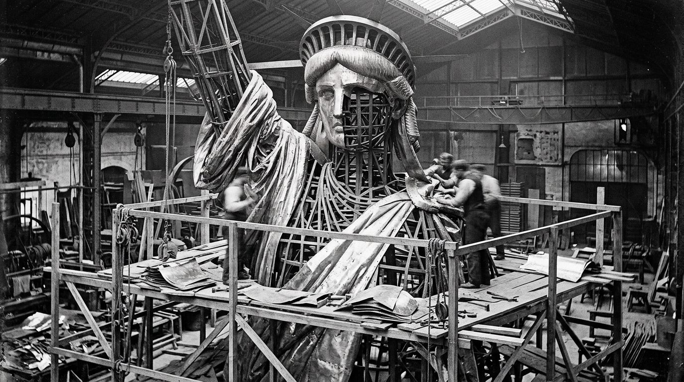 Inaugurado em 1886 como presente da França aos Estados Unidos, a Estátua da Liberdade tornou-se um dos maiores símbolos da imigração e da liberdade no mundo