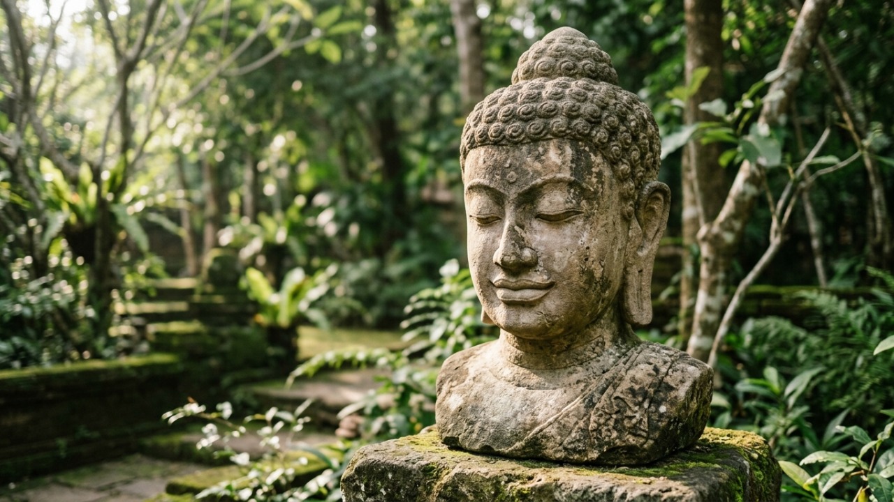 Lição de Buda sobre ansiedade: “Não busque o passado nem acalente levianamente o futuro. O passado já ficou para trás, e o futuro ainda está por vir. Saiba discernir com clareza a natureza do presente em meio à realidade.” Uma reflexão sobre deixar o passado e não temer o futuro