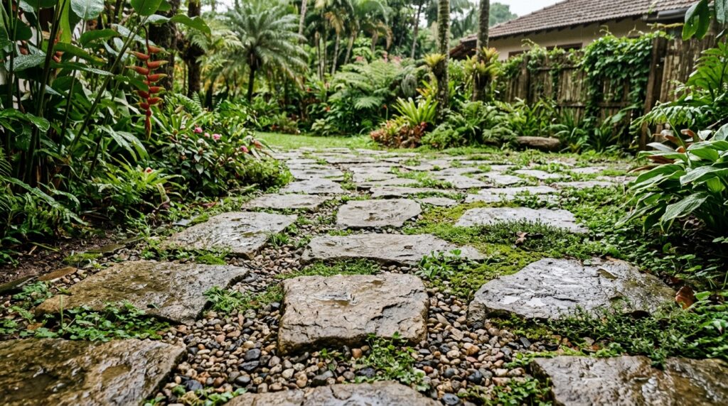 Diga adeus às pedras no jardim: a tendência dos anos 60 volta com força e vira alternativa mais natural e drenante nas construções
