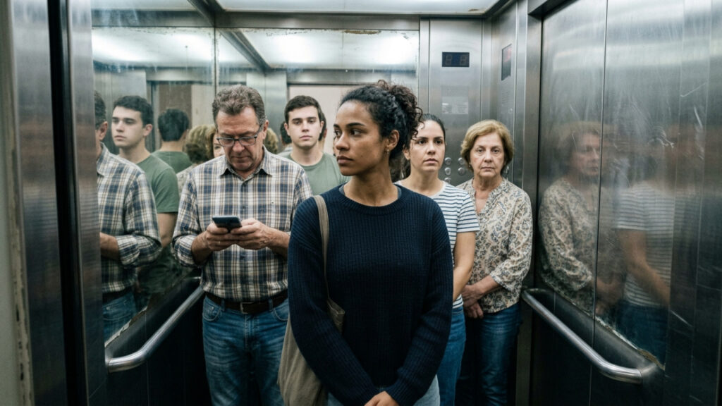 A psicologia explica que quem prefere esperar o elevador vazio pode não ter menor pressa, mas querer alguns segundos sem interação social