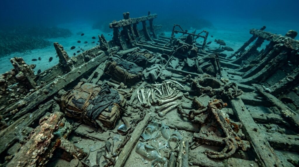 O naufrágio de um navio mercante francês do século XIX, raro no mundo, descoberto quase intacto no fundo do mar na Croácia