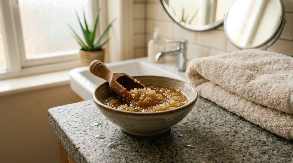 3 misturinhas caseiras simples e baratas para transformar o banho em um verdadeiro spa e deixar a pele madura mais macia, hidratada e com aparência renovada