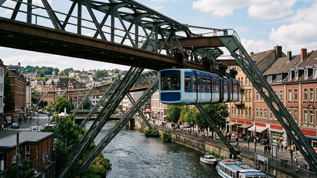 Em 1901, uma cidade inaugurou uma ferrovia suspensa até 12 metros acima das ruas e, 125 anos depois, ela ainda transporta mais de 80 mil passageiros por dia