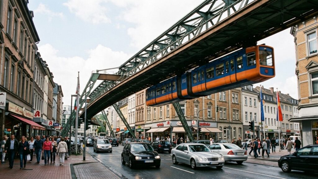 Em 1901, uma cidade inaugurou uma ferrovia suspensa até 12 metros acima das ruas e, 125 anos depois, ela ainda transporta mais de 80 mil passageiros por dia