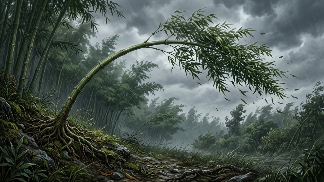 Lição japonesa do dia: “O bambu que sobrevive ao vento não é o mais duro da floresta, mas aquele que aprendeu a se curvar sem abandonar suas raízes.” Uma reflexão sobre equilíbrio e força interior