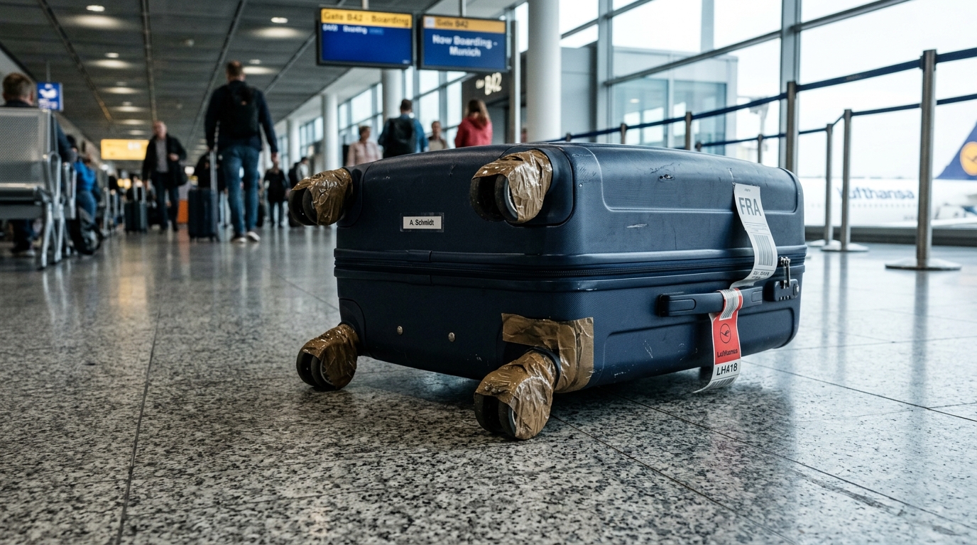Colocar fita adesiva nas rodas da mala: para que serve e por que cada vez mais viajantes a recomendam