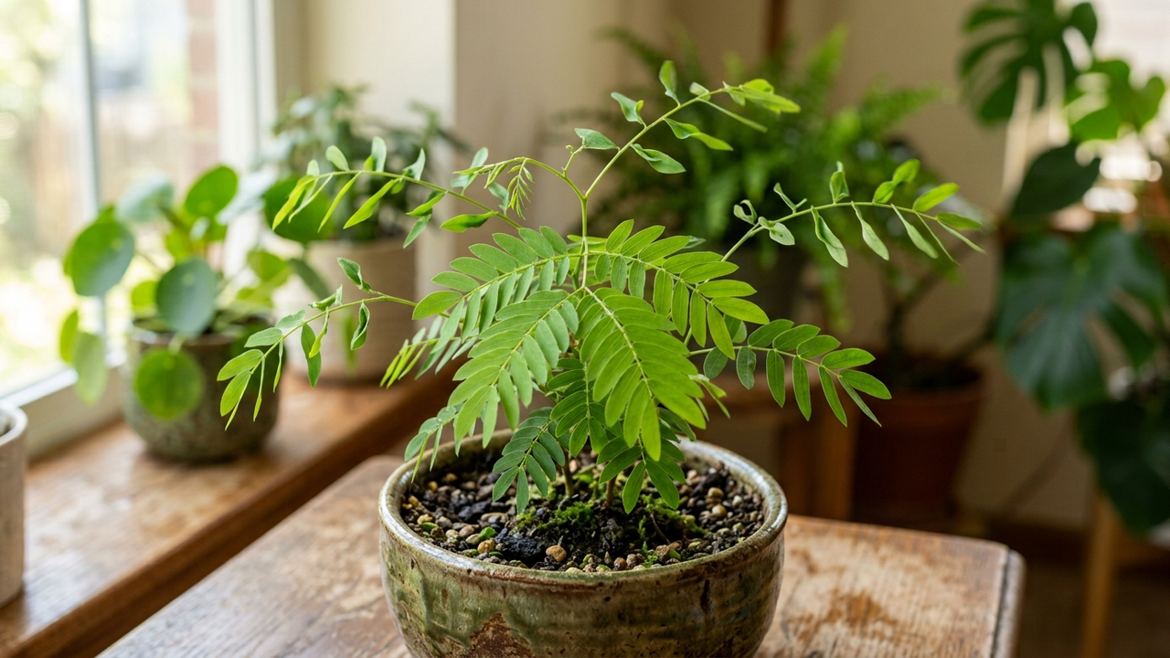 A planta dançante que se move sozinha: as pequenas folhas laterais balançam em ritmo constante para buscar a melhor posição de luz do sol