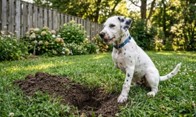 Cachorrinho de três patas cava seu primeiro buraco e reação cheia de orgulho conquista a internet