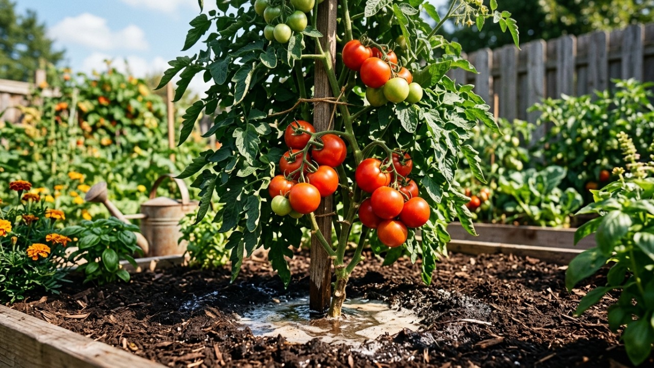 Nem adubo caro nem técnica complicada: jardineiros voltam a usar um hábito antigo para fortalecer os pés de tomate