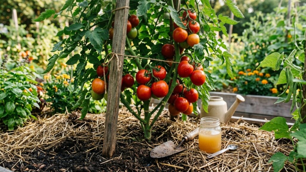 Nem adubo caro nem técnica complicada: jardineiros voltam a usar um hábito antigo para fortalecer os pés de tomate