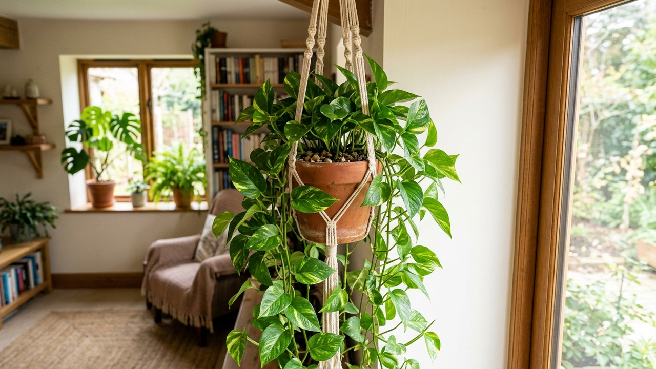 Essa folhagem exuberante é perfeita para varandas de apartamento: ela cria uma mini selva vertical, tolera vento e não exige sol direto