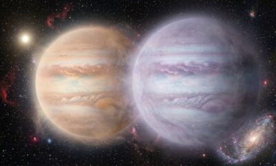 Maiores que Júpiter e leves como algodão-doce: astrônomos descobrem dois planetas gigantes que desafiam tudo o que se sabia sobre o espaço