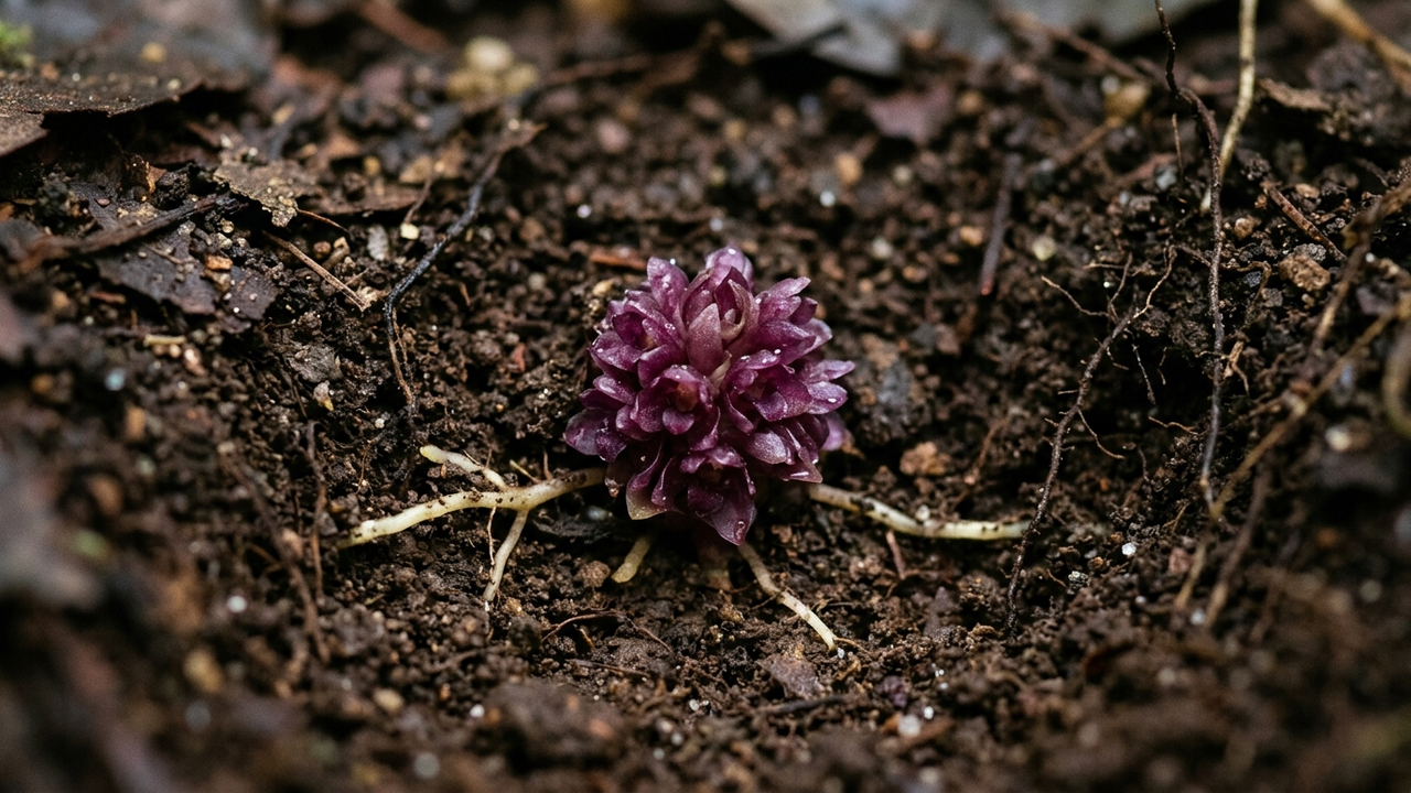 A orquídea invisível: a flor mística australiana que passa a vida inteira e floresce completamente soterrada debaixo da terra sem luz