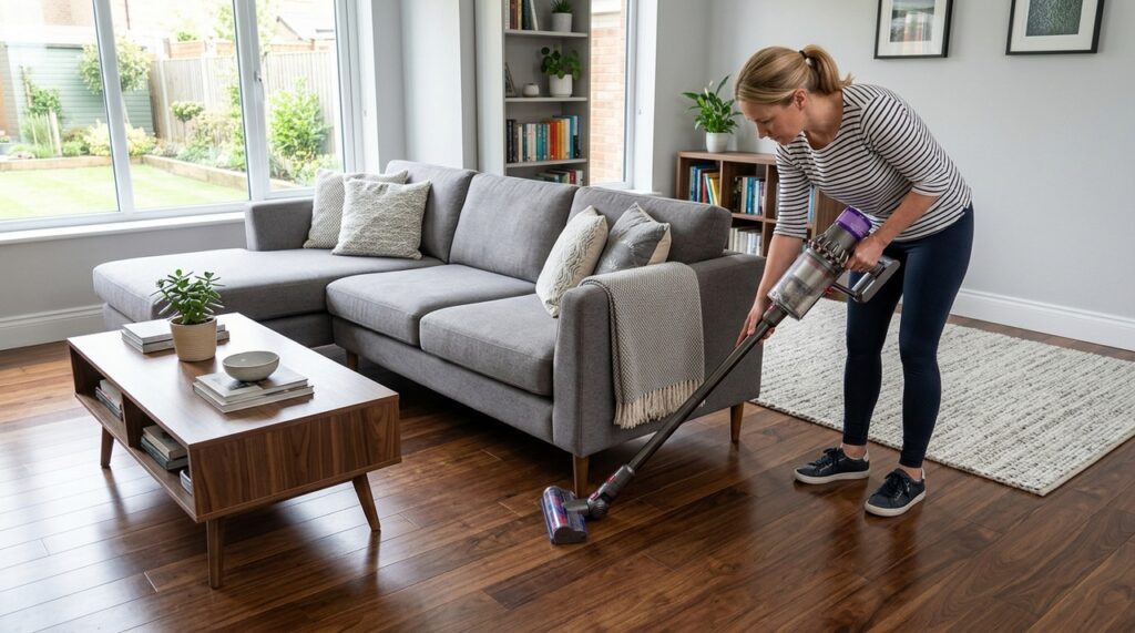 A sala fica empoeirada mesmo com limpeza frequente? O ponto atrás do sofá que quase ninguém verifica pode estar espalhando sujeira pelo ambiente