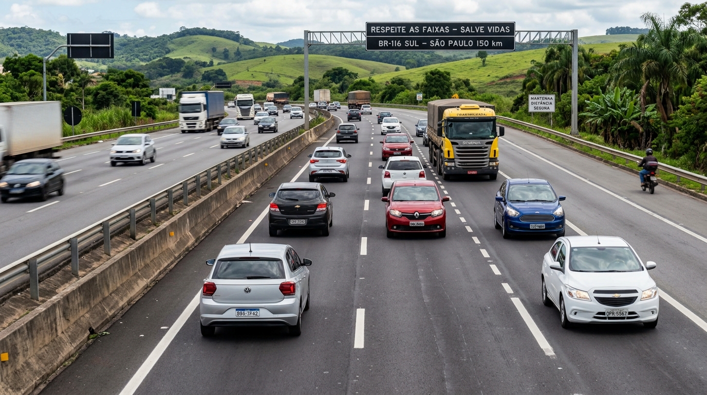 O que significa a faixa branca pintada no meio da rodovia que muitos motoristas interpretam de forma errada