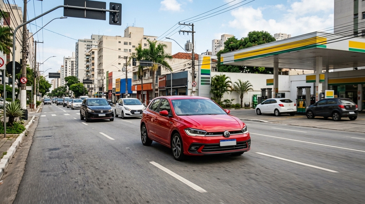 O Volkswagen Polo 2026, com motor 1.0 TSI de até 116 cv e preço perto de R$ 100 mil, pode entregar bom desempenho e economia para o Brasil