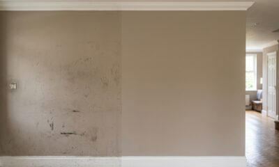 Pintor profissional explica como renovar o visual da parede usando limpeza especializada para eliminar manchas sem aplicar uma nova demão de tinta