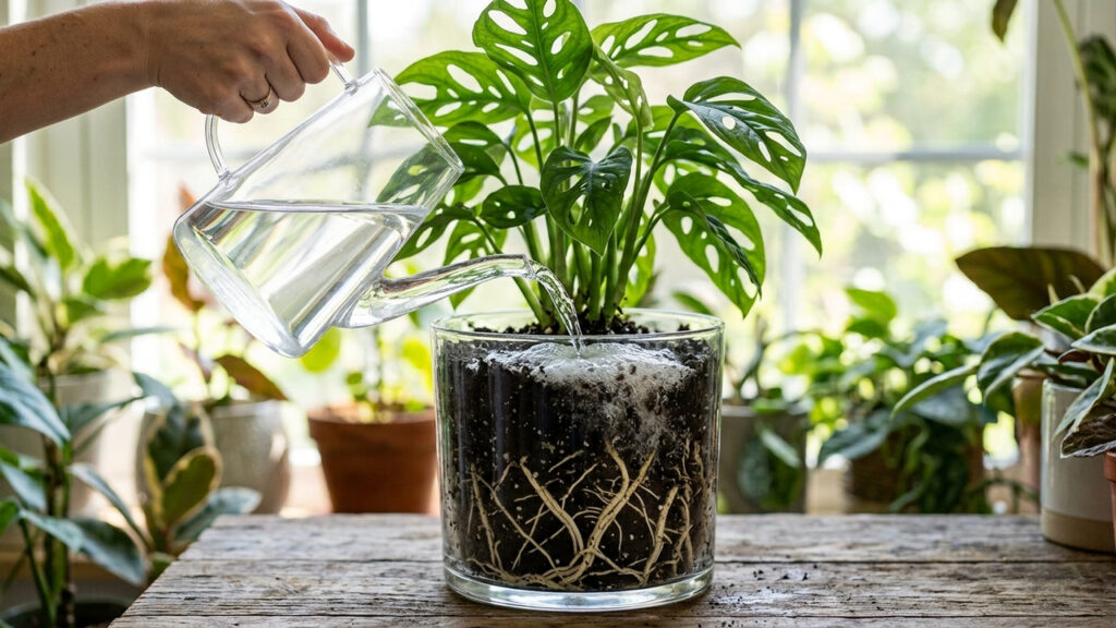 Diluir água oxigenada na rega das plantas a cada 15 dias: o truque simples que oxigena o solo e faz as raízes crescerem muito mais fortes
