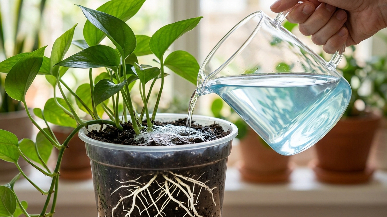 Diluir água oxigenada na rega das plantas a cada 15 dias: o truque simples que oxigena o solo e faz as raízes crescerem muito mais fortes
